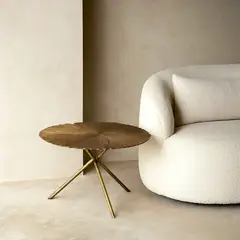 MILK - Mesa De Centro Ren Dorada