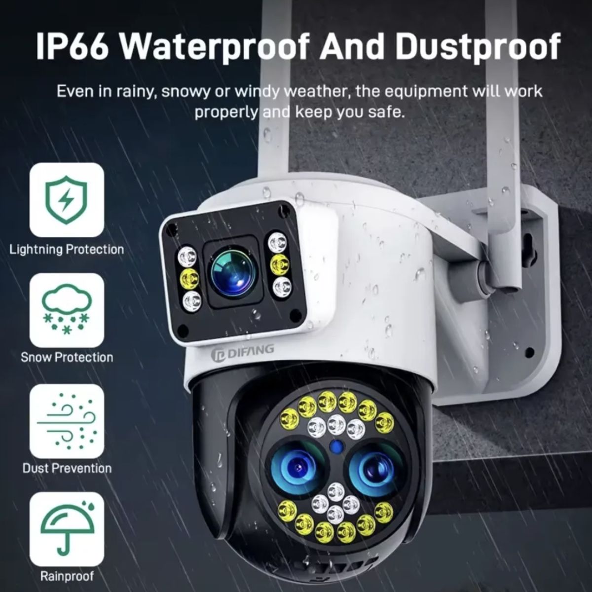 GENERICO - Cámara de Seguridad Smart Wifi IP 03 Lentes Zoom Óptico 10x Yoosee