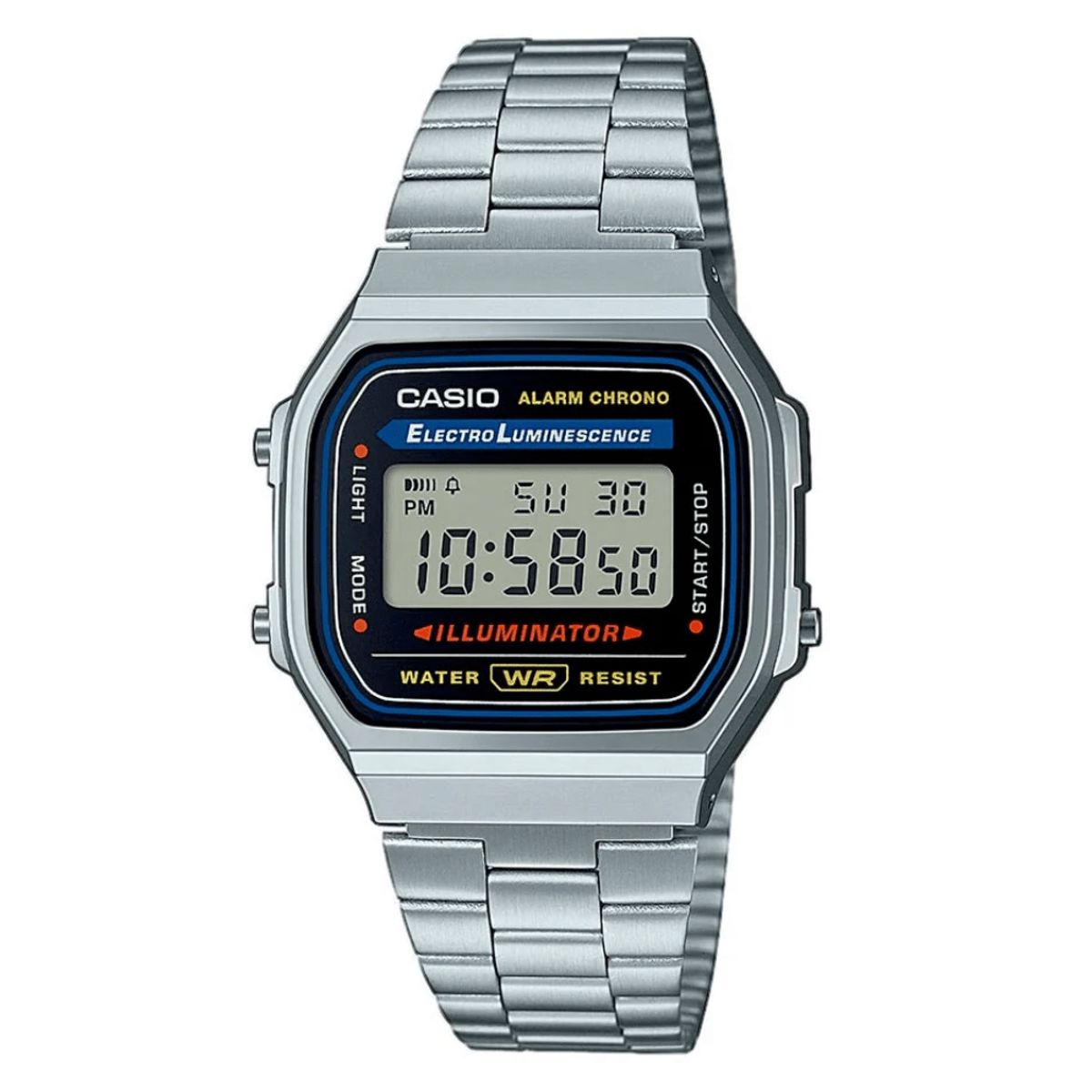 CASIO - RELOJ CASIO A168WA-1WDF PLATEADO UNISEX