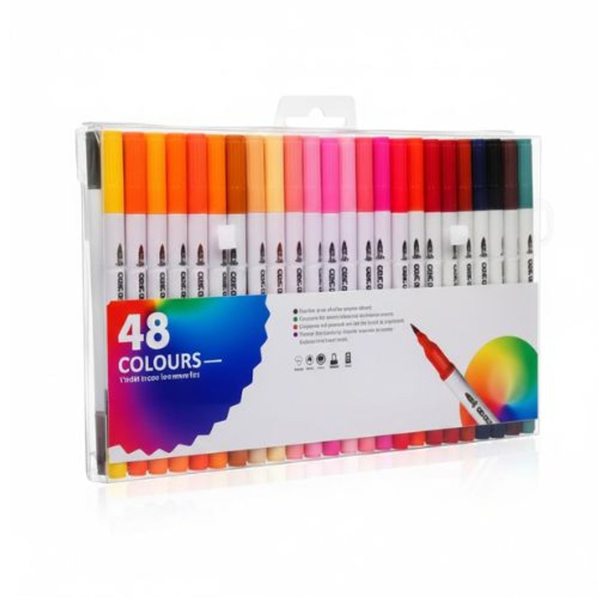 GENERICO - Colores Acuarela Doble Punta Pincel Rotulador Conjunto