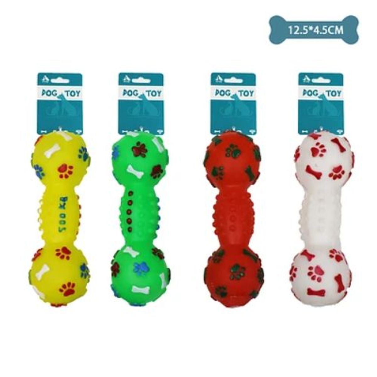 GENERICO - Mancuerna para mascotas color Rojo 12545cm 30g