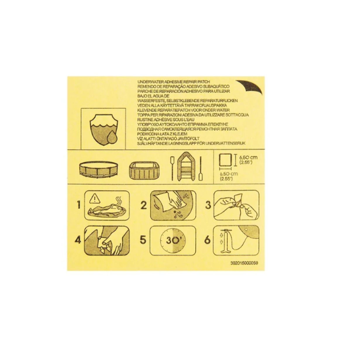 BESTWAY - 10 Parches De Reparacion Piscinas Estructurales Inflables BESTWAY