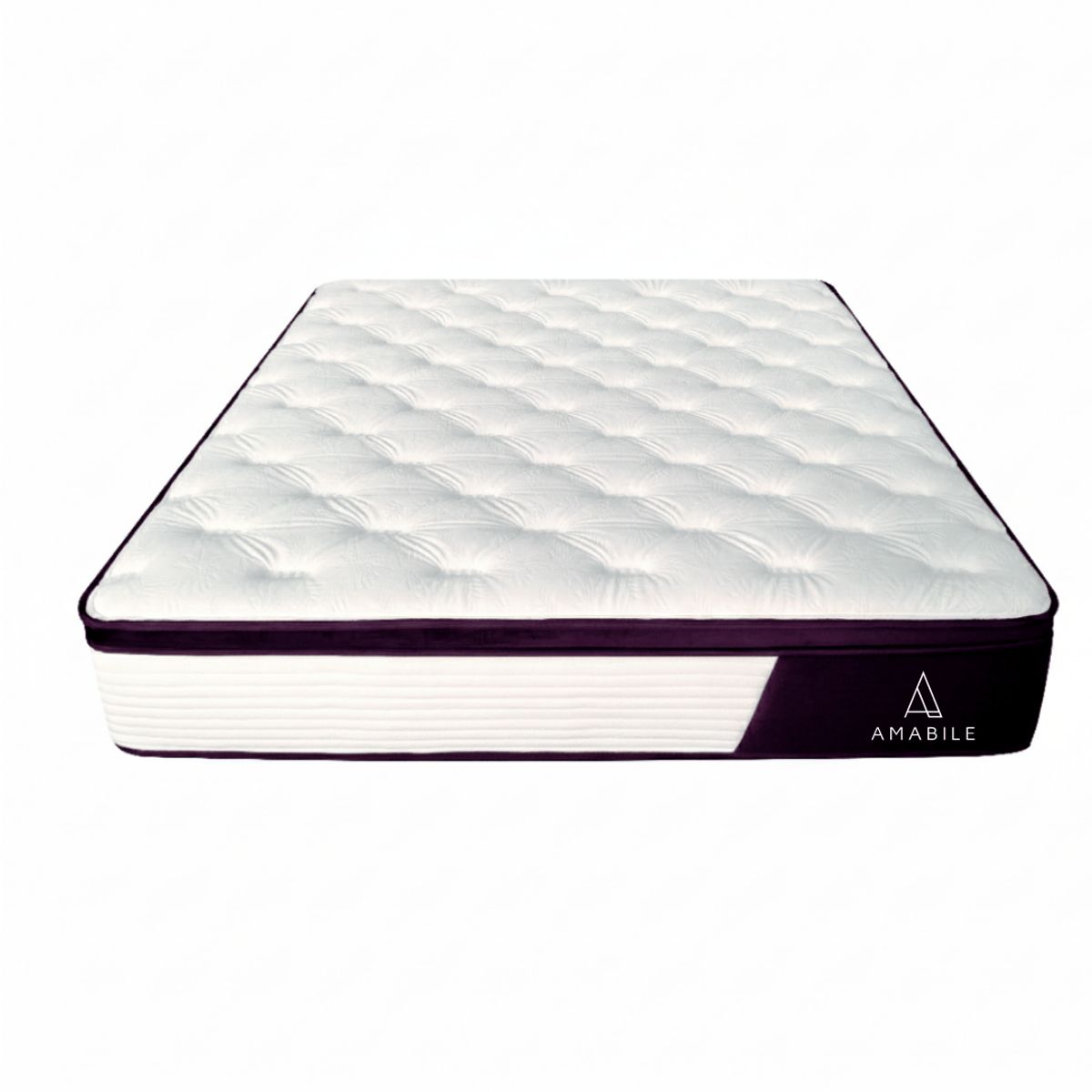AMABILE - Colchón Premium Resortes Amabile King con Látex 180X200X30 Valentino
