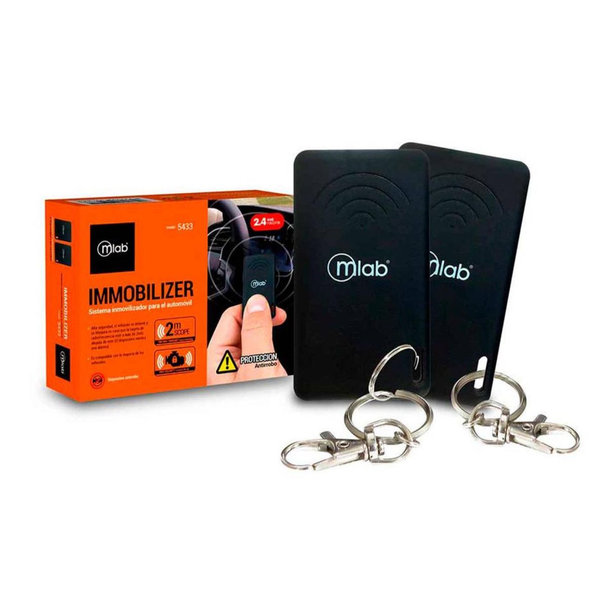 MLAB - Inmovilizador Corta Corriente Para Automovil 2Mts Negro 5433