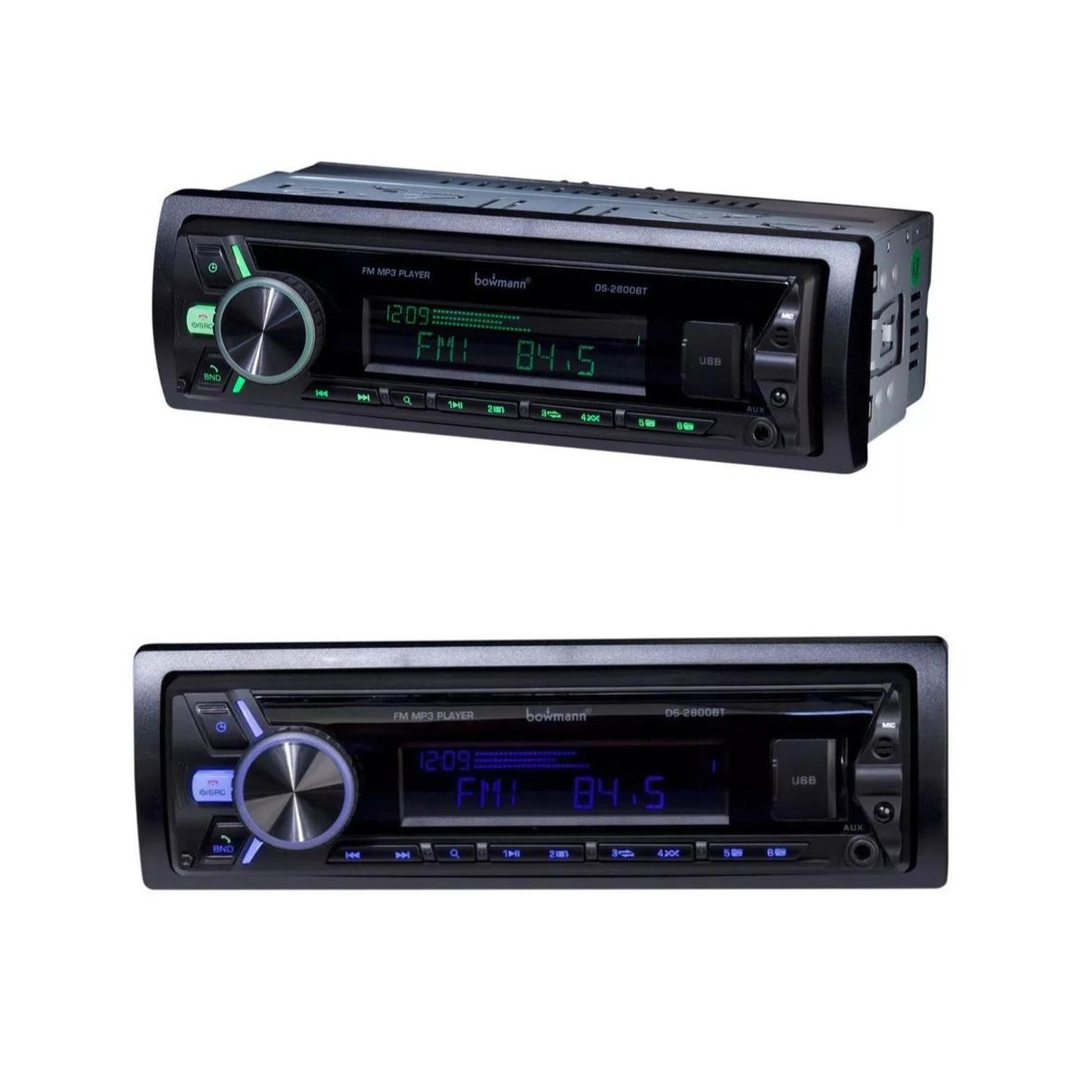 BOWMANN - Radio De Automovil Bluetooth USB SD DS-2800BT