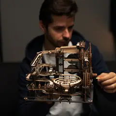 ROBOTIME - Marble Night City Puzzle 3D ROKR LGA01 Carrera de Bolitas Mecánica Futurista ️