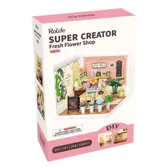 ROBOTIME - Florería en Miniatura Fresh Flower Shop Rolife Super Creator DW017