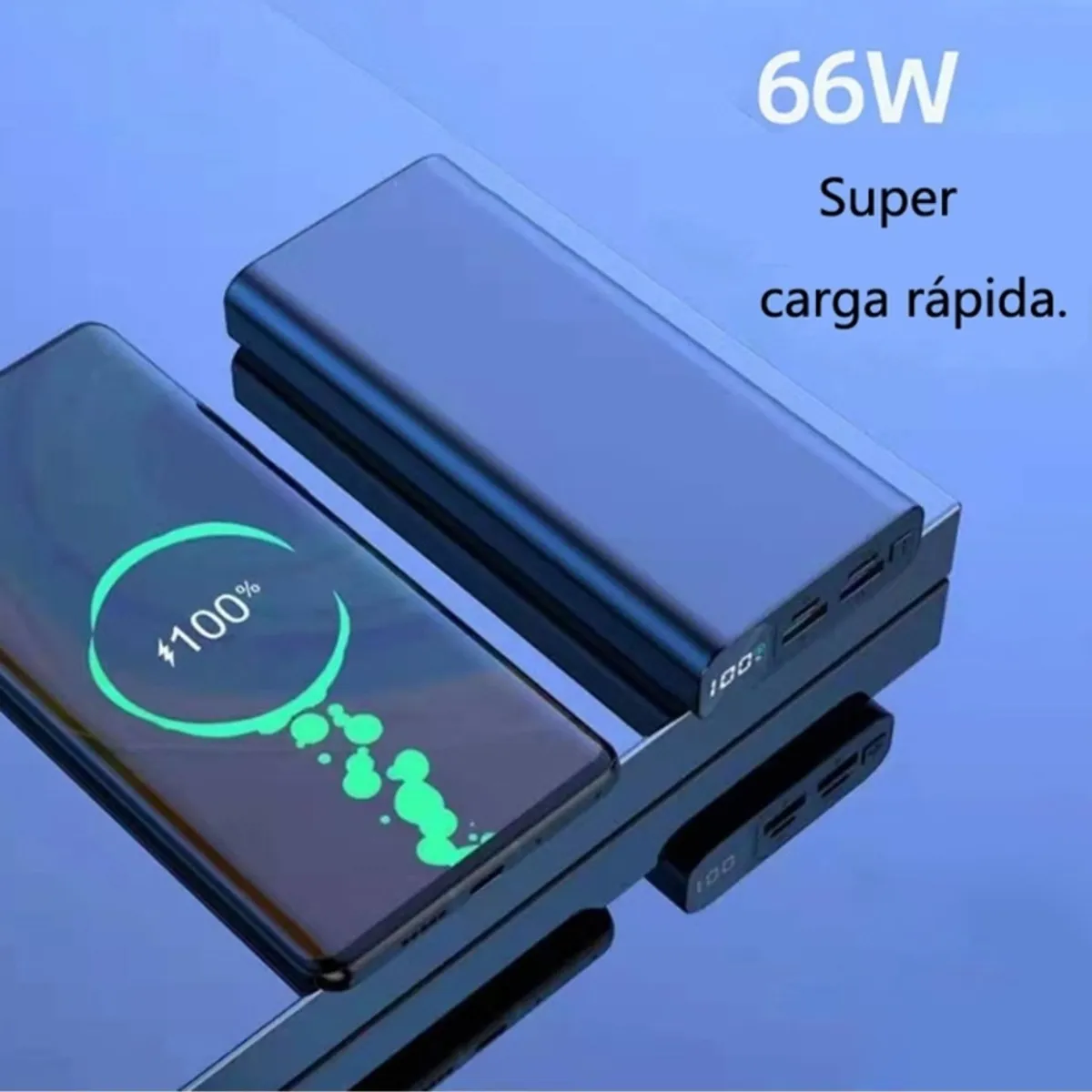 GENERICO - Batería Externa Portátil Power Bank 20.000 MAH Carga Rápida