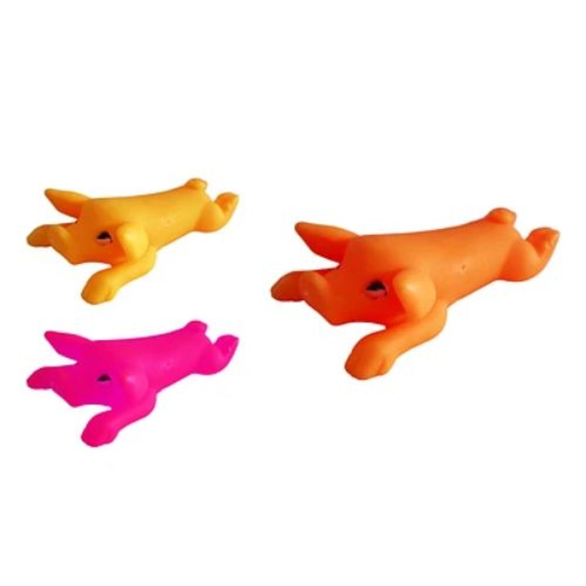 GENERICO - Juguete de cerdo acostado 125754cm Color Anaranjada