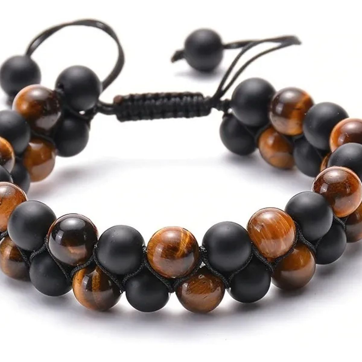 GENERICO - Pulsera Unisex Ojo De Tigre Piedra Natural Royal Madriz