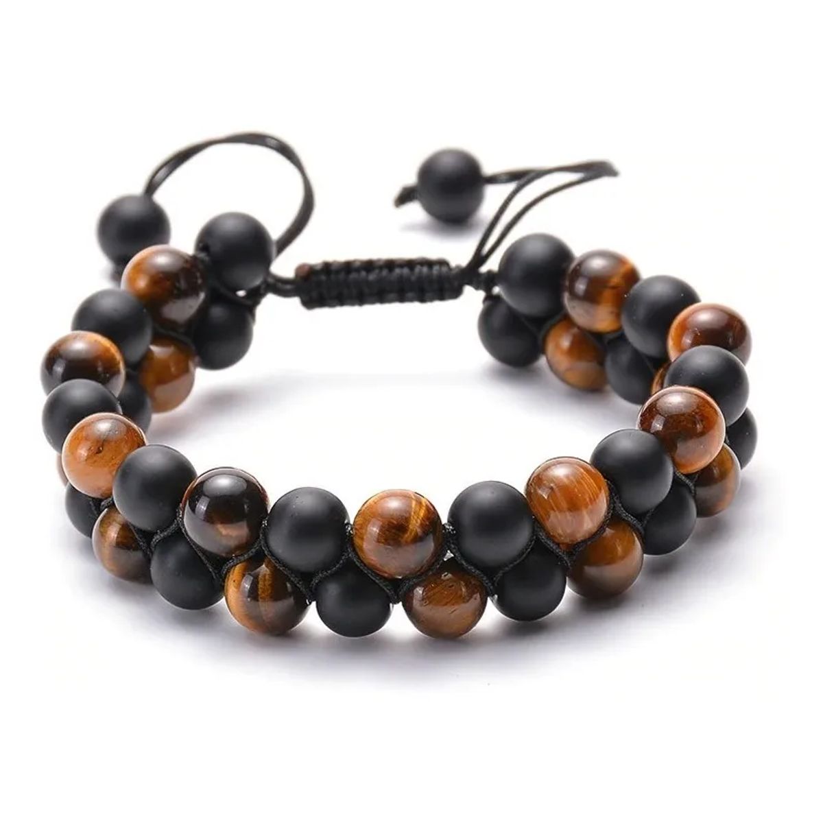 GENERICO - Pulsera Unisex Ojo De Tigre Piedra Natural Royal Madriz