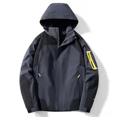 KOKILA - Chaqueta Corta Viento Engomada Outdoor Hombre Impermeable