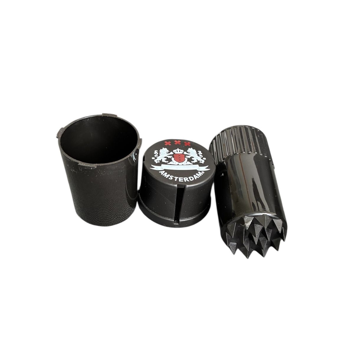 GENERICO - Moledor contenedor 3 piezas color Negro