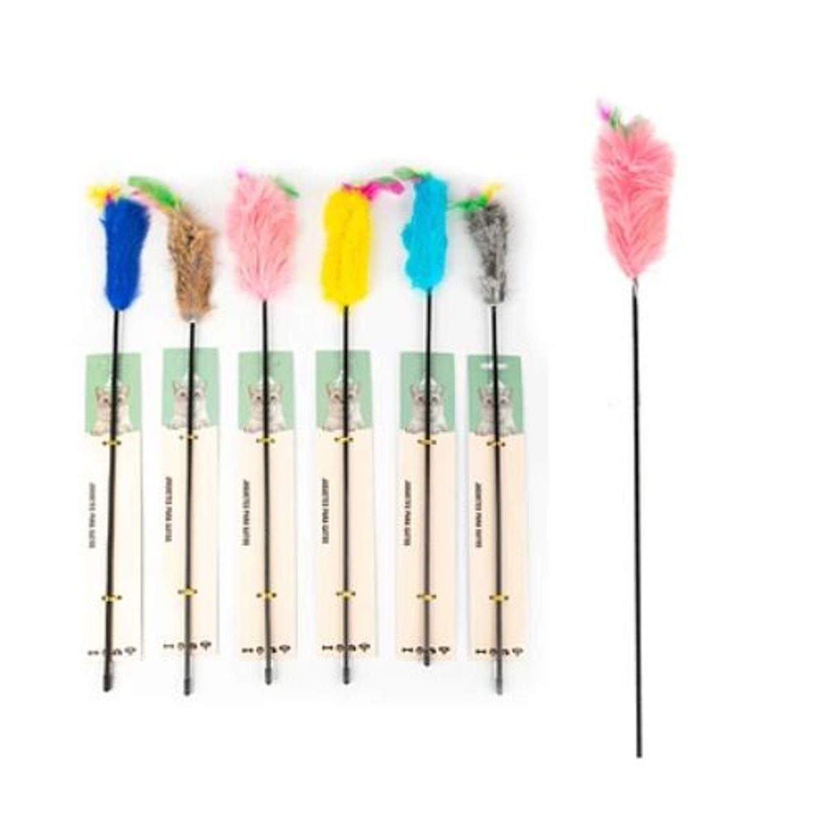 GENERICO - Juguete barra para gatos color Azul 55cm