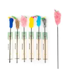 GENERICO - Juguete barra para gatos color Azul 55cm