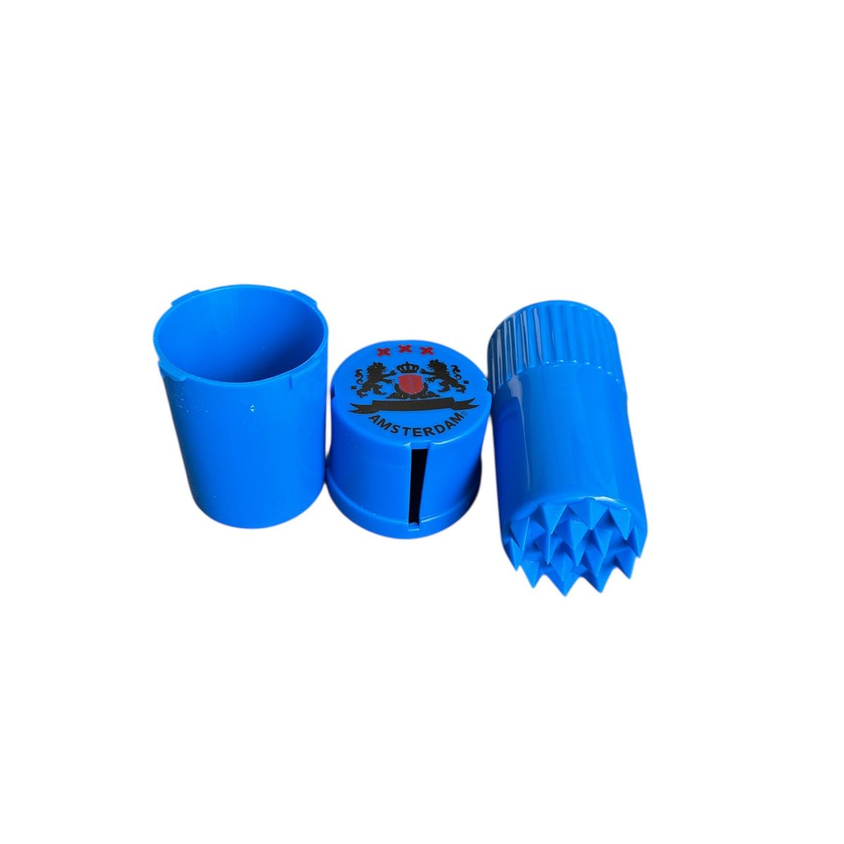 GENERICO - Moledor contenedor 3 piezas color Azul