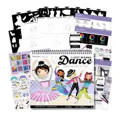 FASHION ANGELS - Cuaderno Portafolio Diseñar Baile Stickers