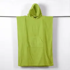 MASHINI - TOALLA DE PLAYA PONCHO MANGA CORTA ALGODON VERDE