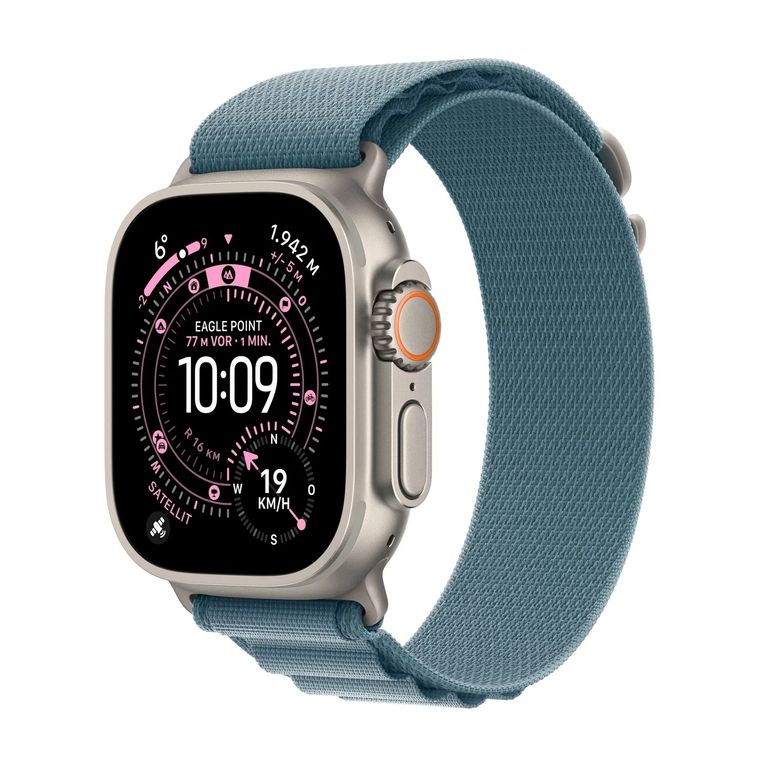 Watch Ultra 3 Correa de cordon de nailon azul