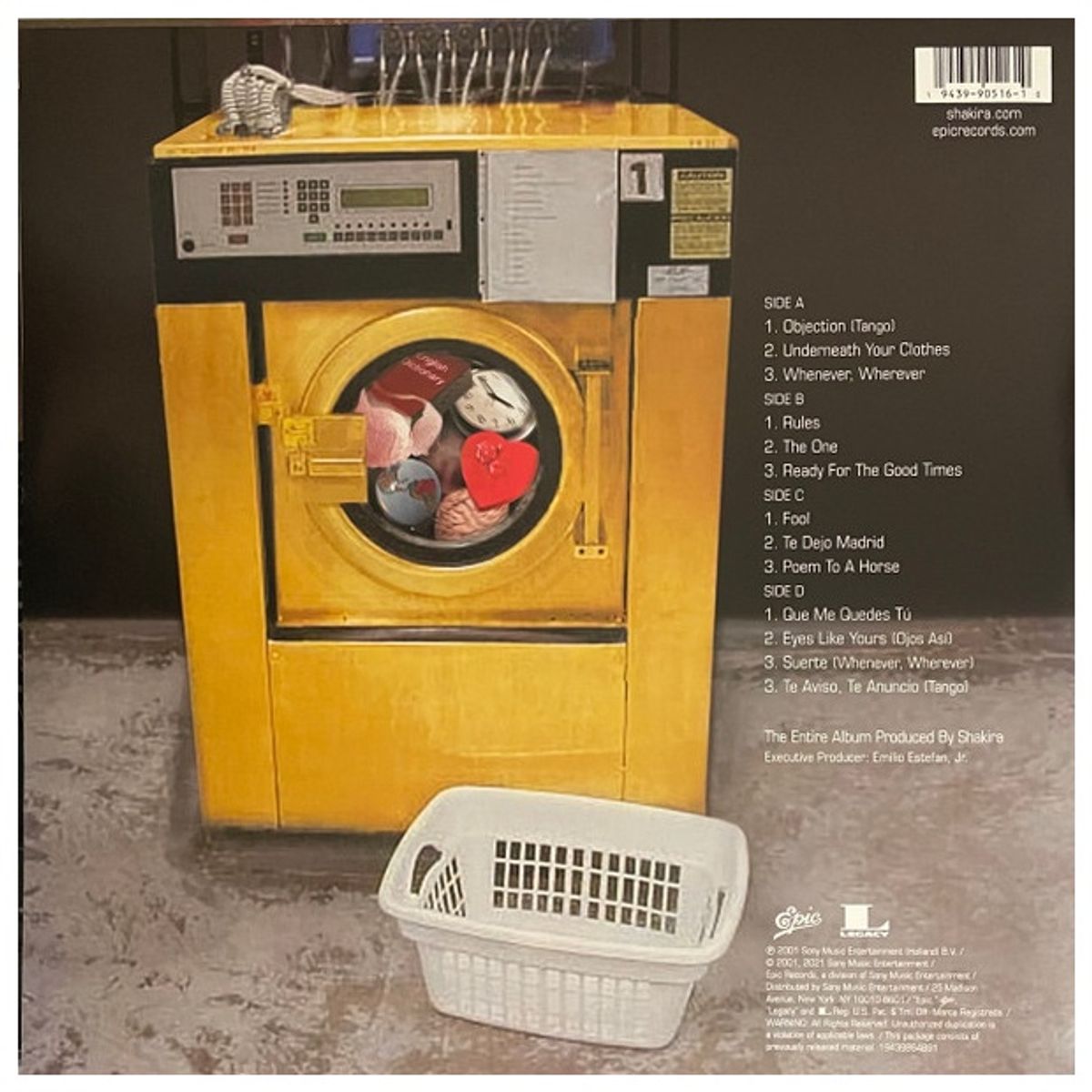 GENERICO - SHAKIRA - LAUNDRY SERVICE (OPAQUE YELLOW VINYL) (2LP) / VINILO