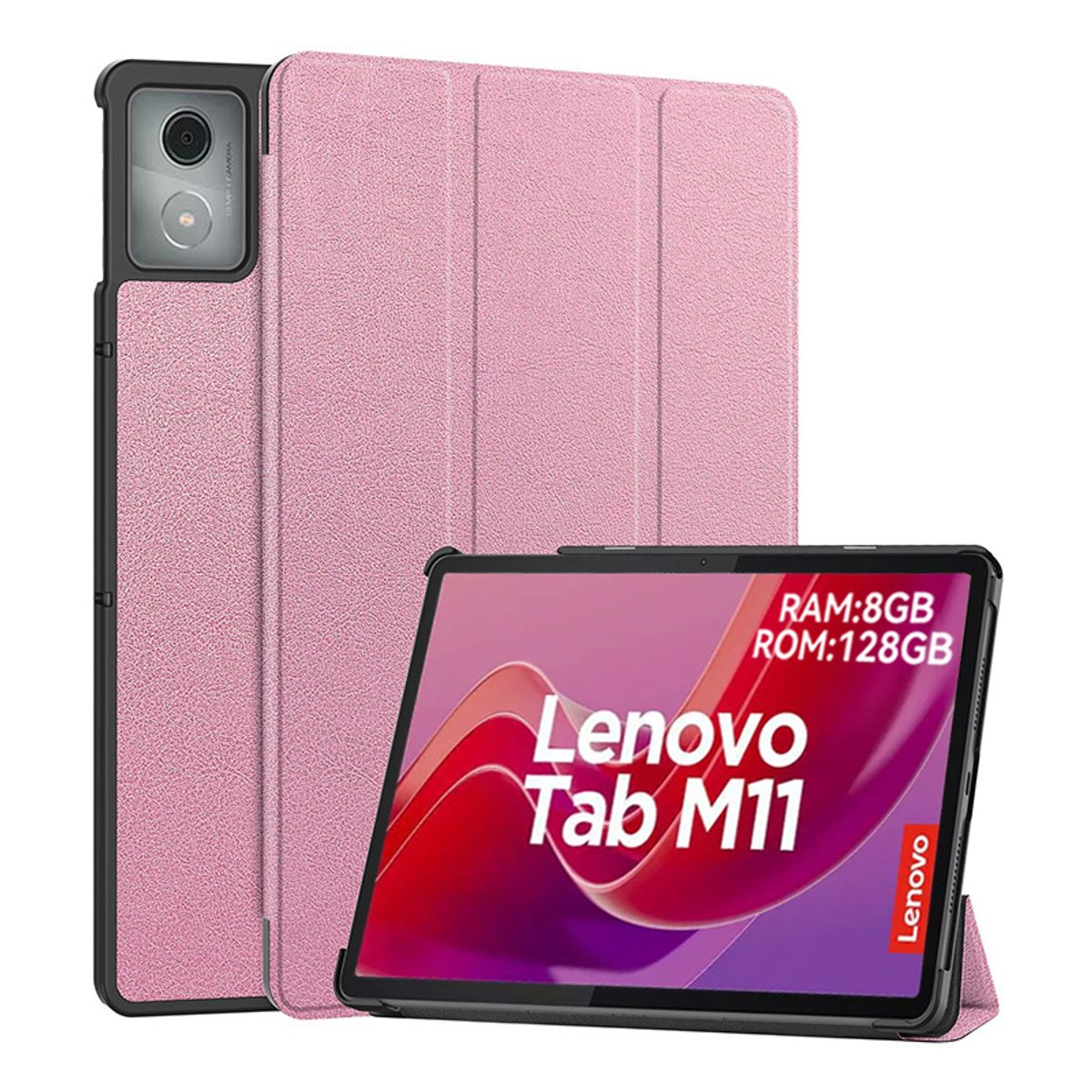 LENOVO - Tablet Lenovo M11 8GB+128GB WiFi y Case Rosa