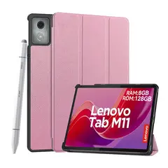 LENOVO - Tablet M11 8GB+128GB WiFi y Lápiz y Case Rosa