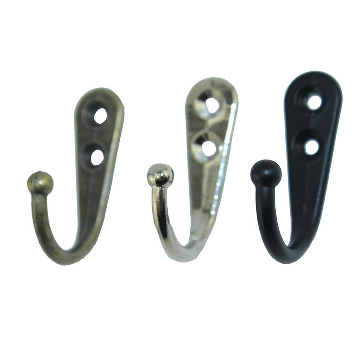 GENERAL - 44x30 Doble Agujero Gancho De Ropa Zinc Alloy Gancho 10pcs