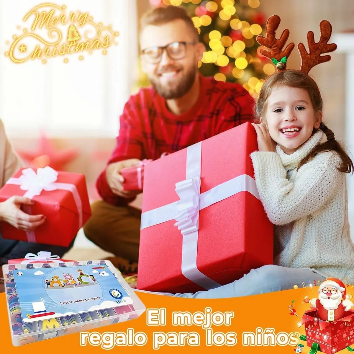 EVERSO - Juego De Letras Magneticas Niños Montessori Didacticos Bebés Surtidos