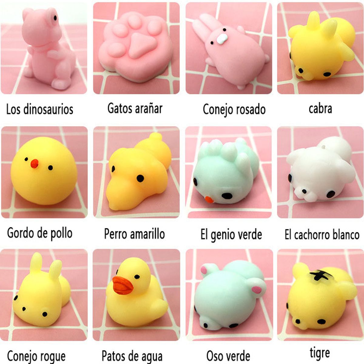 GENERAL - 50pcs Cartoon Descompresión Mano Pinchando Juguetes