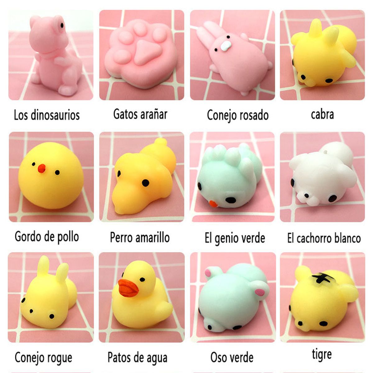 GENERAL - 50pcs Cartoon Descompresión Mano Pinchando Juguetes