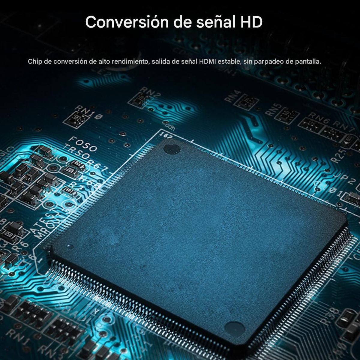 GENERICO - AdaptadorCable HDMI a VGA con Audio y Alimentación Incluye Cable HD