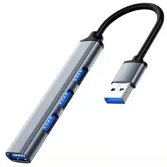 GENERICO - Hub Expansor USB a 4 Puertos USB 3.0 Para PC y Laptop