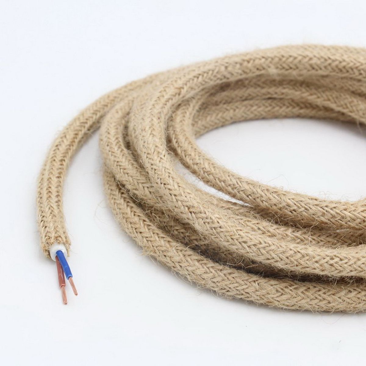 GENERAL - Cuerda De Cáñamo Alambre Trenzado Cable Flexible Dorado Oscuro