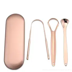 GENERAL - Limpiador de lengua de acero inoxidable brush oral tools