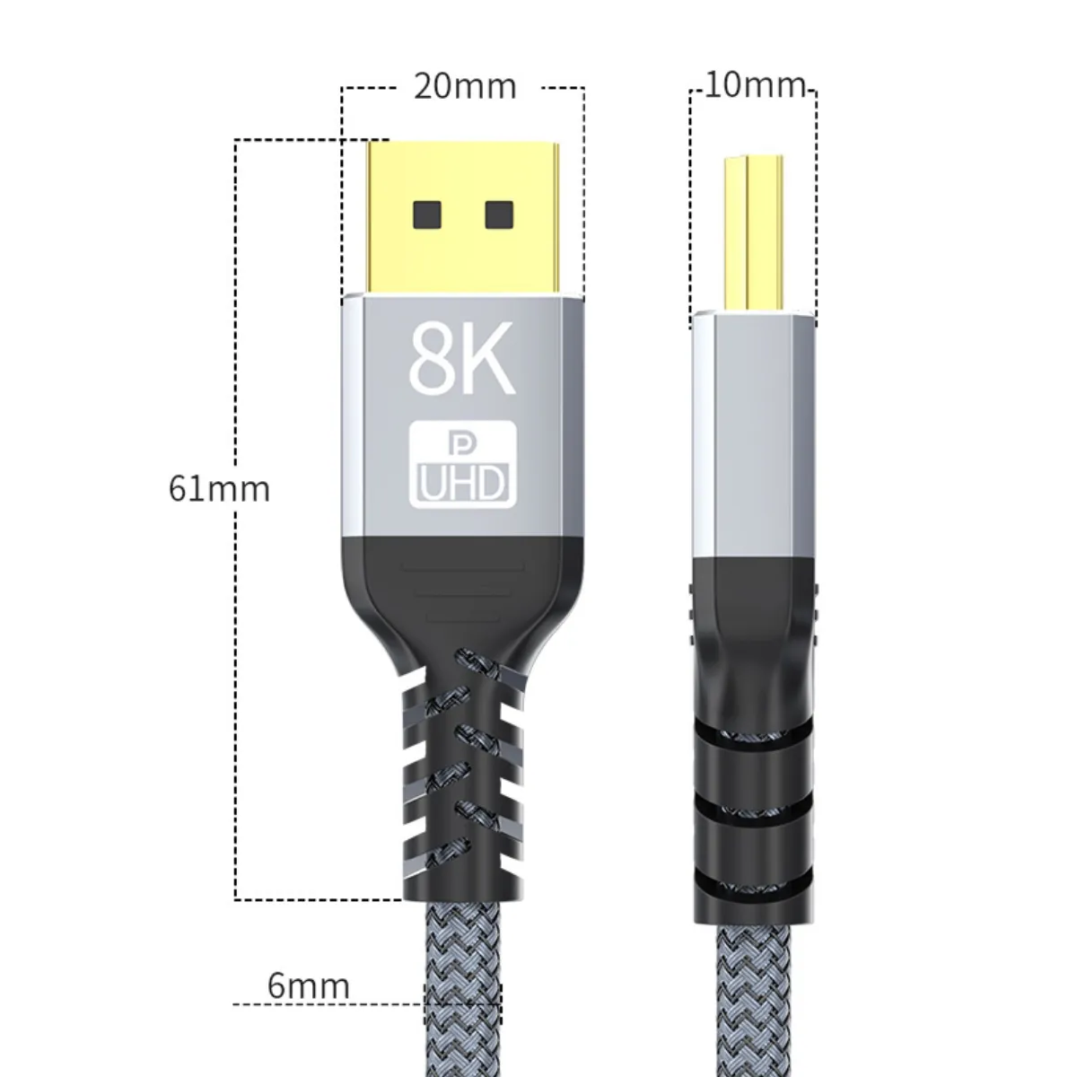 GENERICO - Cable DisplayPort a DisplayPort 1.4 - 8K 60Hz, Conexión de Alta Definición