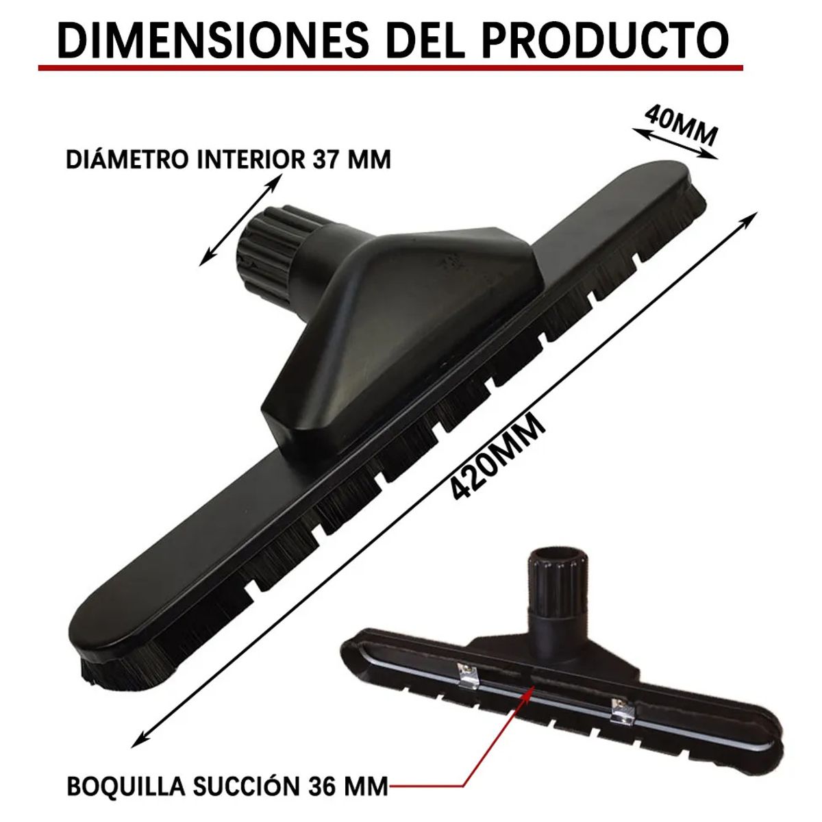 KUANGYE - Boquilla Aspirado Polvo 60-80l Para Luster Y Glanz