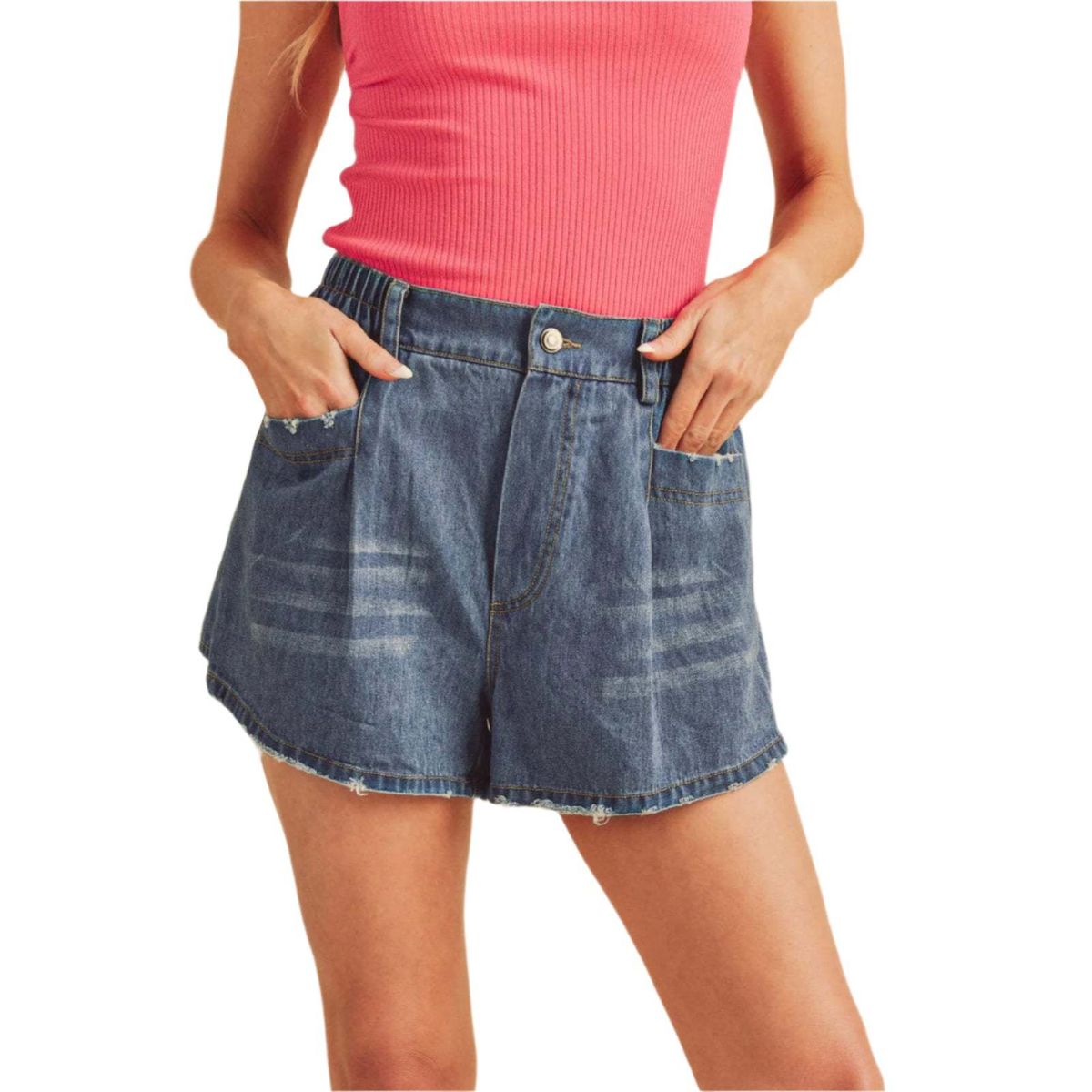 TIOZONEY - Versátiles shorts de mezclilla para mujer