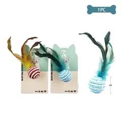 GENERICO - Juguete para gato pelota de papel Color Celeste