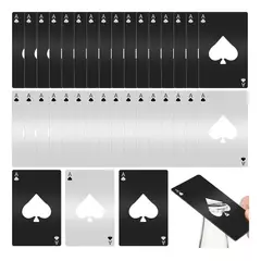 KUANGYE - 20 Destapadores De Naipe De Acero Inoxidable Abrebotellas