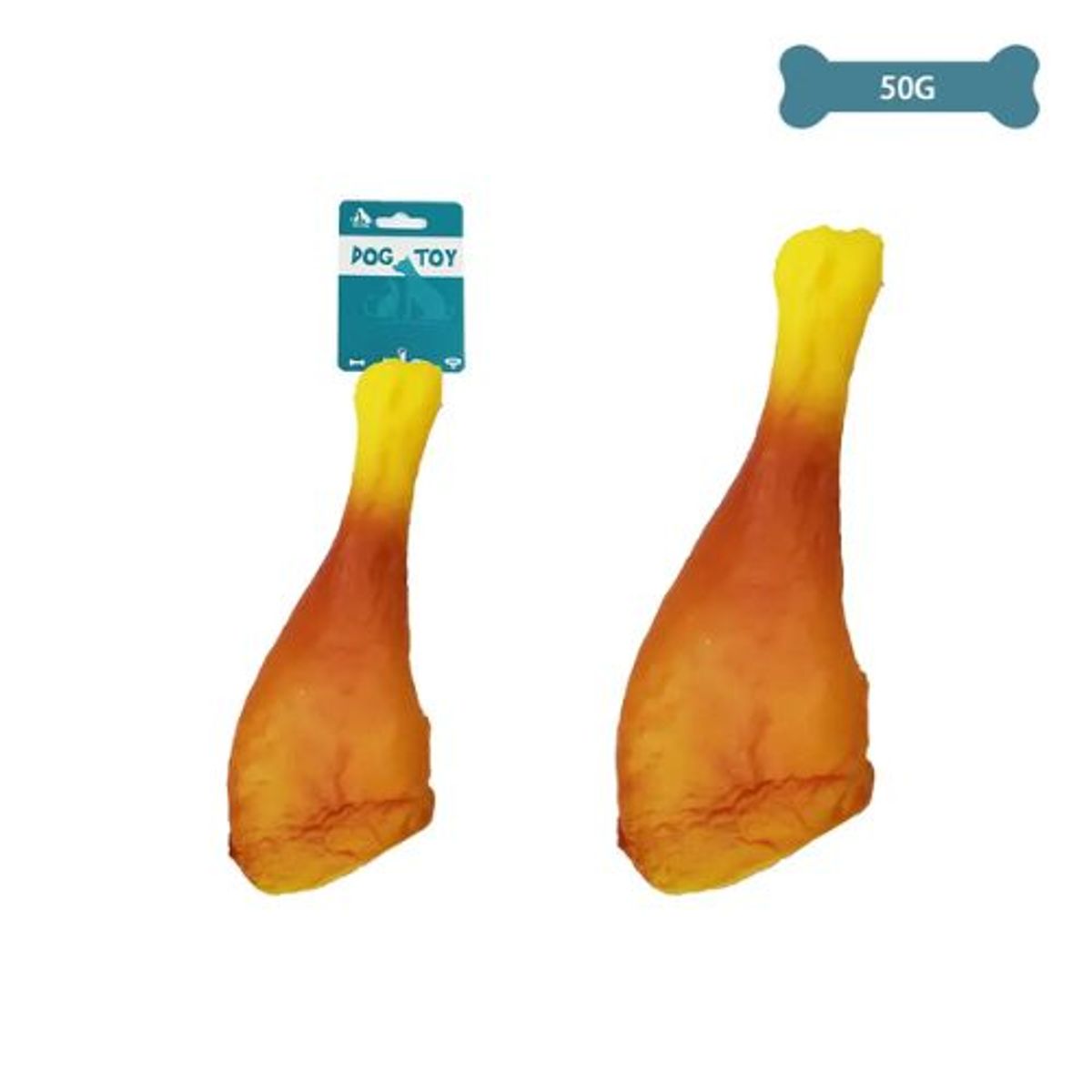 GENERICO - Juguete trutro de pollo para mascotas 175cm 50g