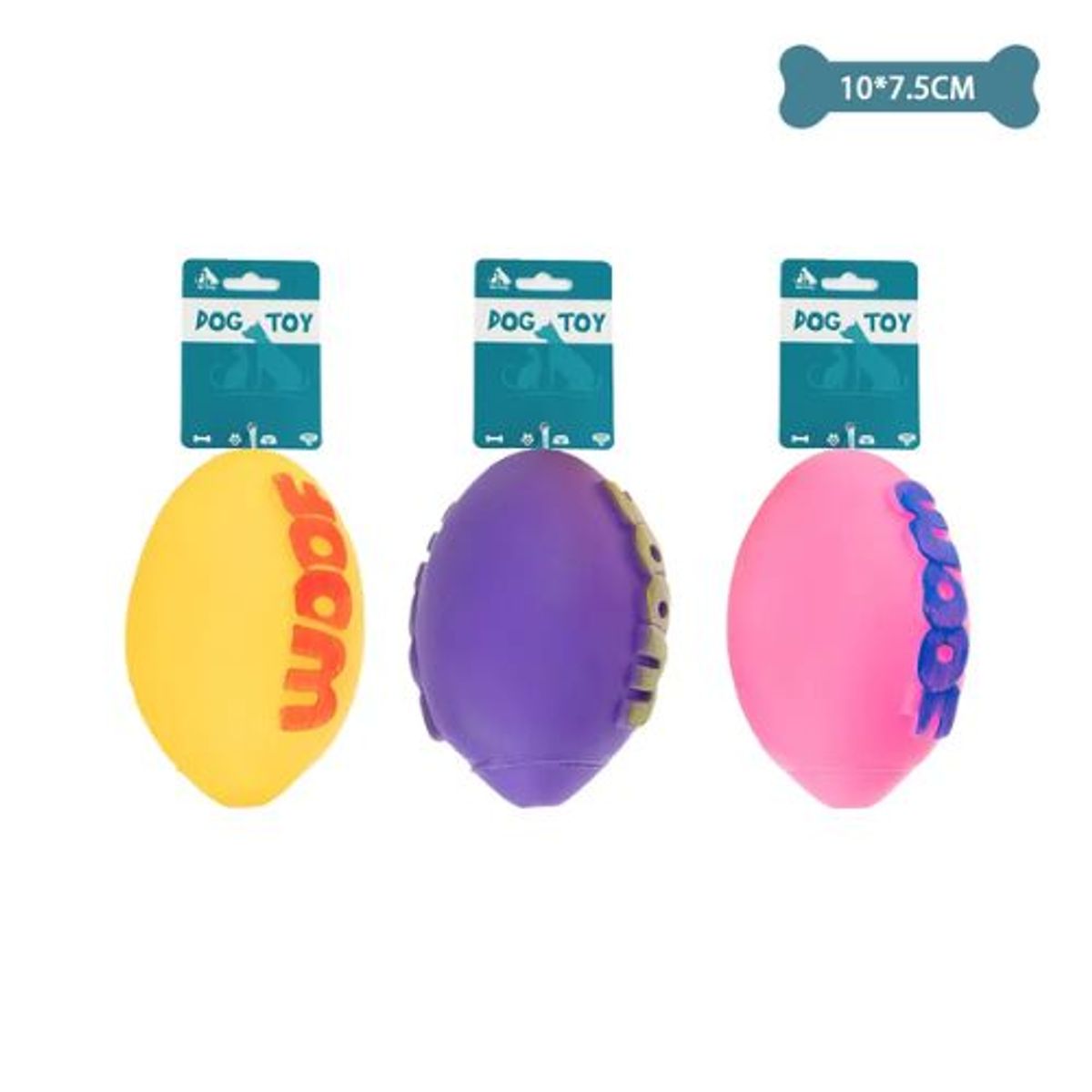 GENERICO - Balón de fútbol americano para perro color Rosado 1075cm