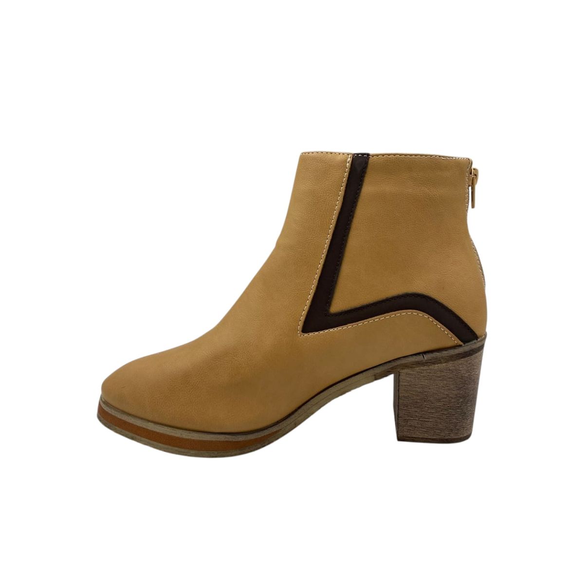 HERIEL - Botín Beige Taco Mujer