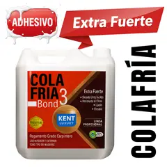 KENT - ADHESIVO EXTRAFUERTE - COLA FRIA CARPINTERO - BIDON 5 KILOS