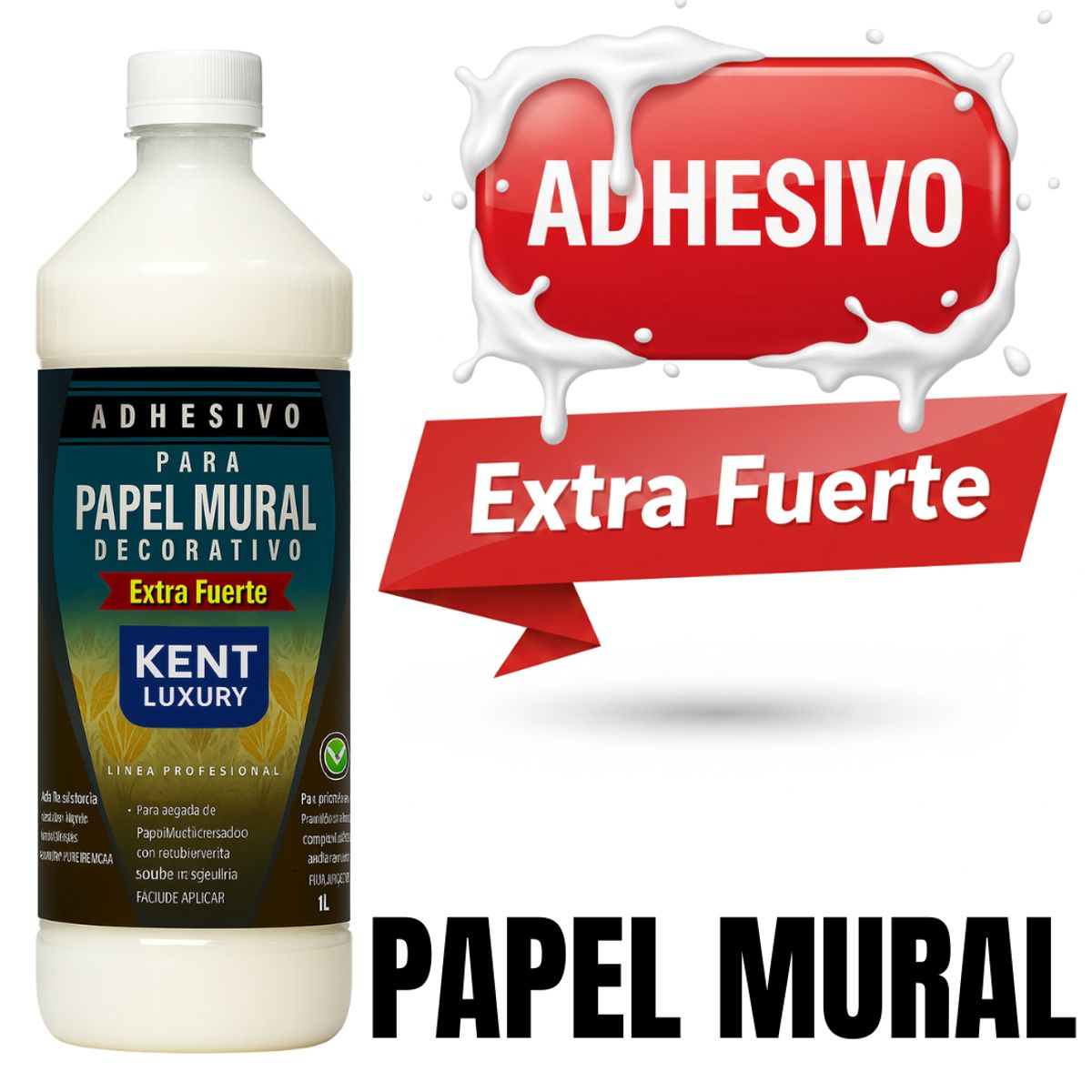 ADHESIVO EXTRAFUERTE - PAPEL MURAL - 1 LITROS, marca KENT - Foto Principal