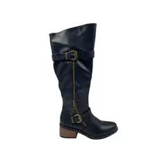 HERIEL - Bota Negra Taco Mujer