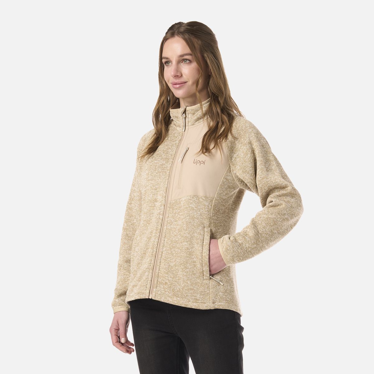 LIPPI - Polar Mujer Coronado Therm-Pro Jacket Beige Melange Lippi