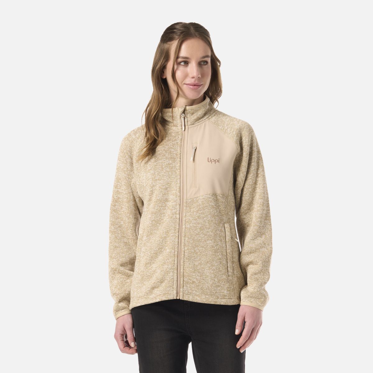 LIPPI - Polar Mujer Coronado Therm-Pro Jacket Beige Melange Lippi