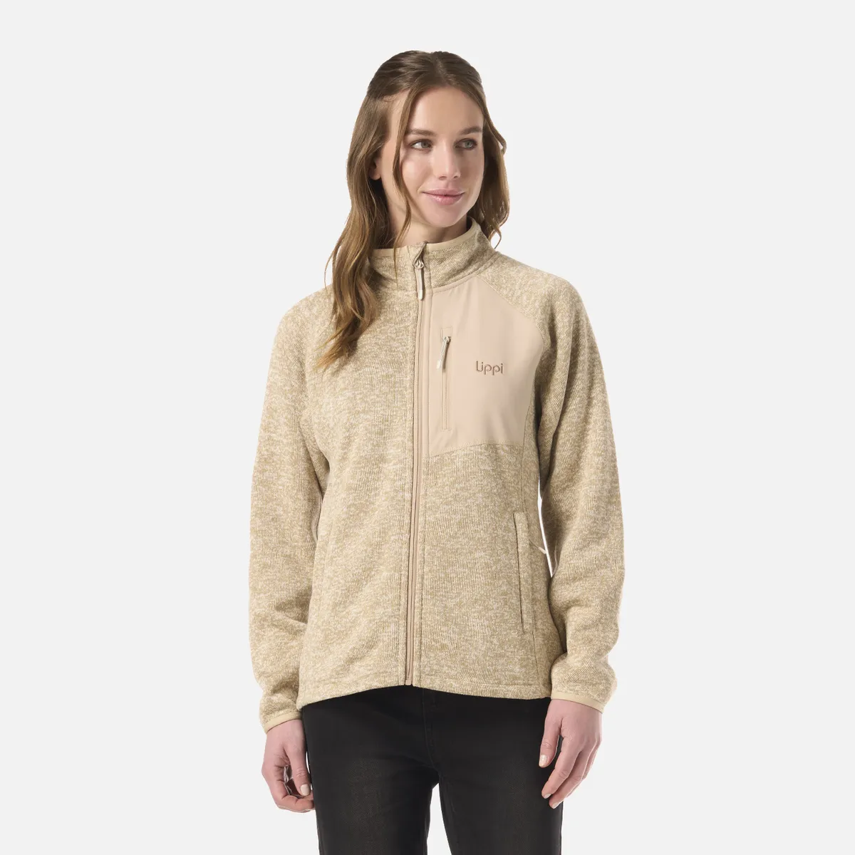 LIPPI - Polar Mujer Coronado Therm-Pro Jacket Beige Melange Lippi
