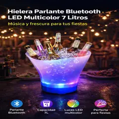 MOVI - Hielera Inteligente 4 en 1 con Parlante Bluetooth y Luces LED