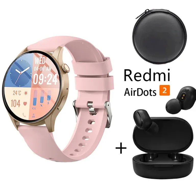 Smartwatch Y80 Pro -P y Audifonos Redmi buds 6 play y Estuche